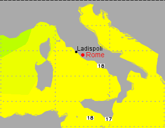 Tirreno Sea Surface Temperature